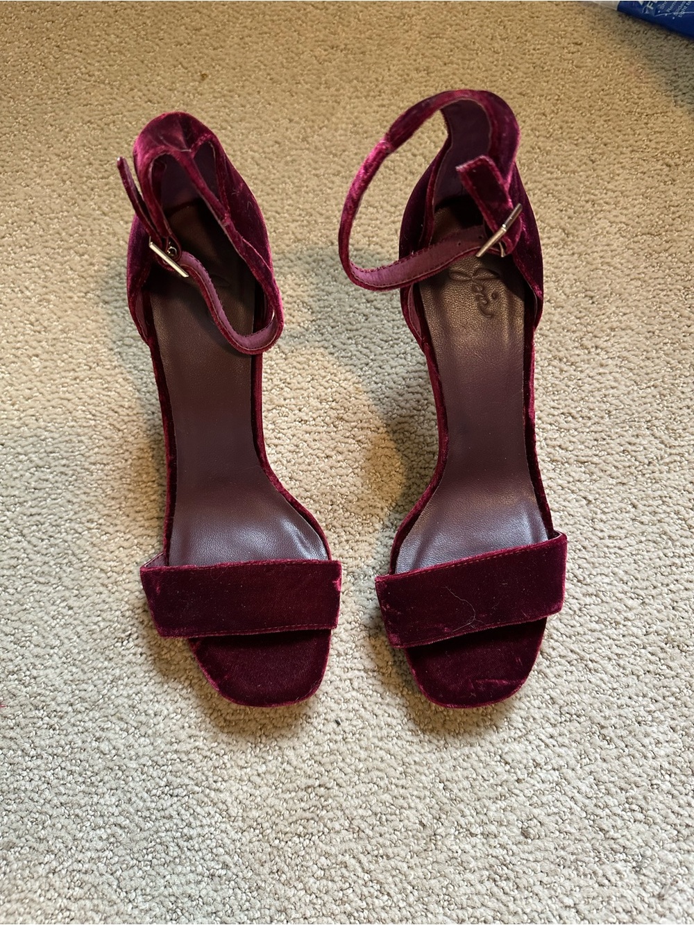 Joie velvet leather heels - Picture 3 of 5